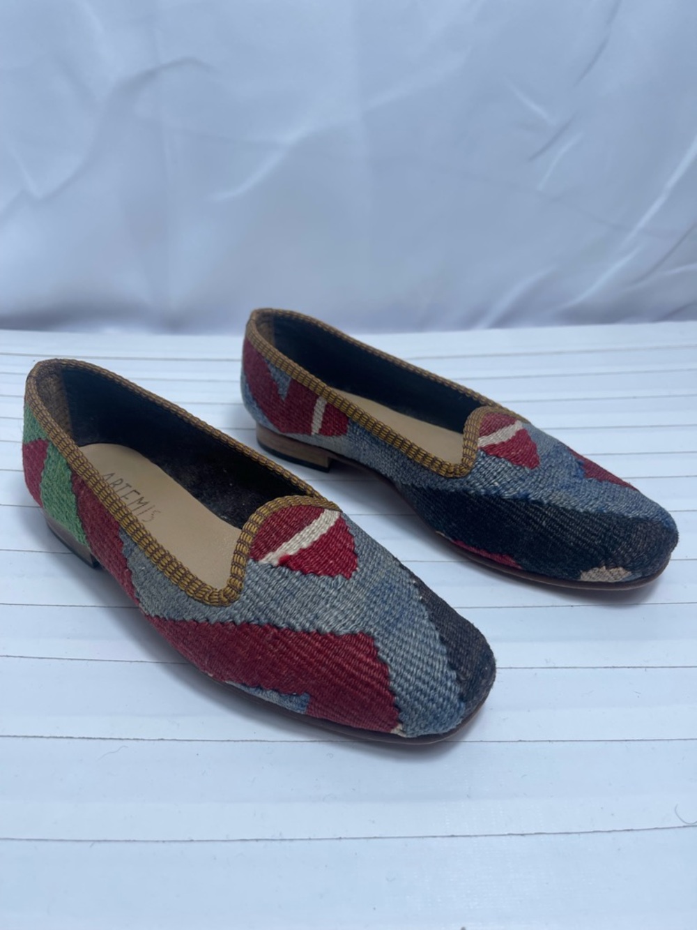 Artemis Kilim Loafer Flats Wool Turkish Slippers Size 37 / US 6.5–7